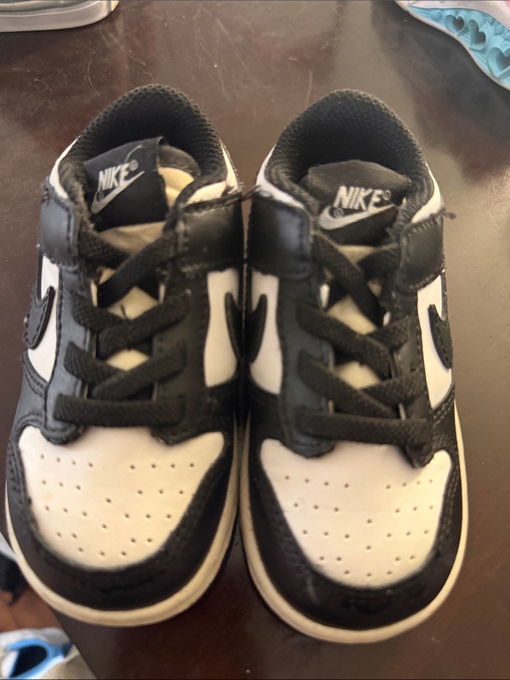 Nike Kids Black and White Low-Top Sneakers